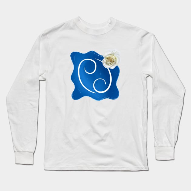 Cancer Zodiac Sign June July Birthday Horoscope Long Sleeve T-Shirt by hudoshians and rixxi